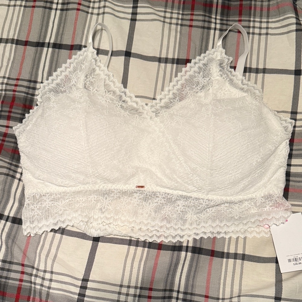 Delicate White Lace Bralette